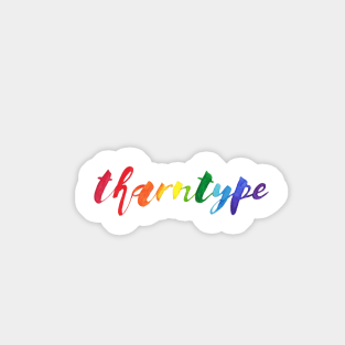 Rainbow TharnType Sticker